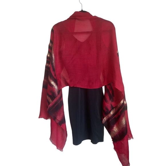 “Year of the Tiger” - Hand Painted Pashmina - Bid Now = Discounted Shipping - Picture 4 of 13